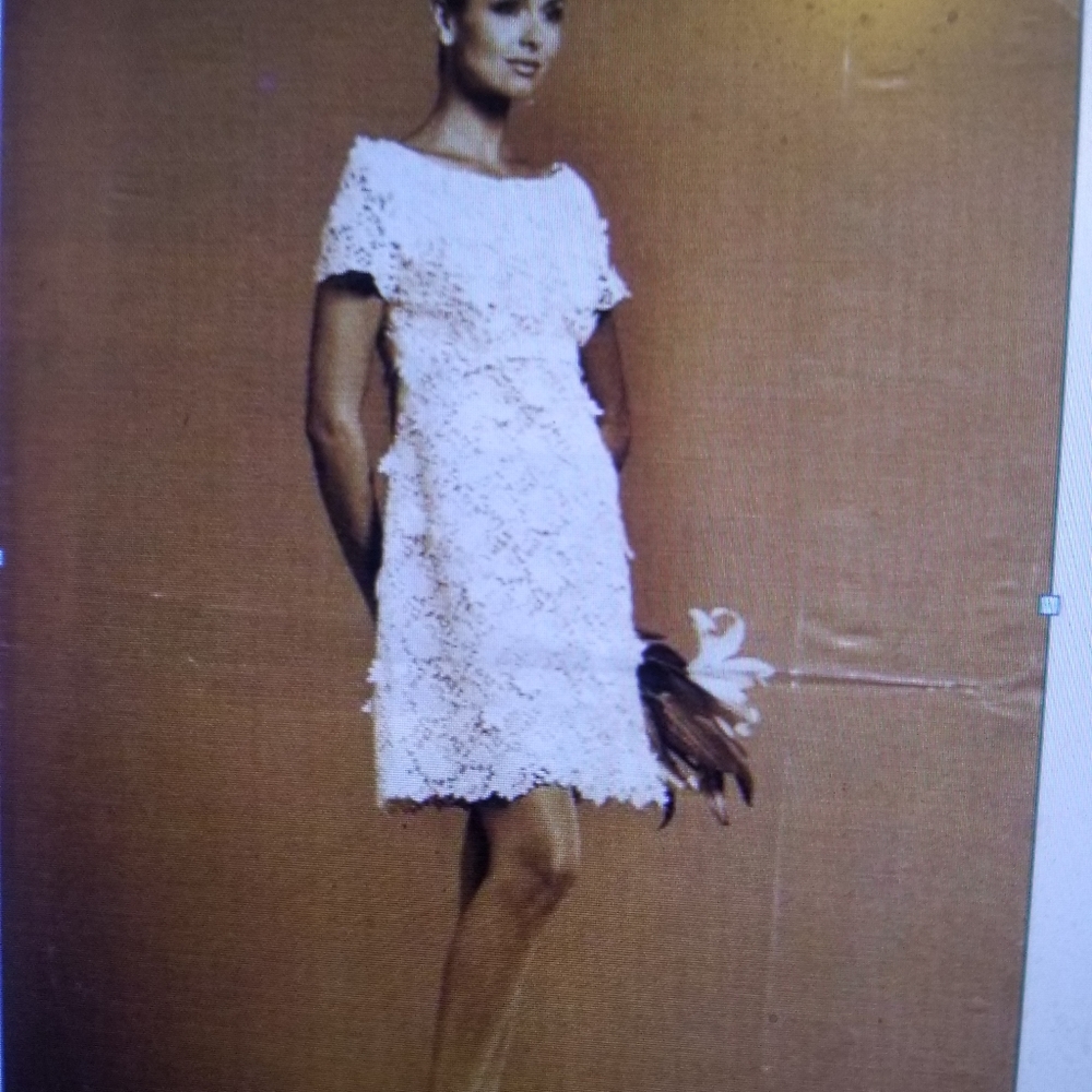 VINTAGE Bridal Dress 1994 French Guipure lace custom made NWOT